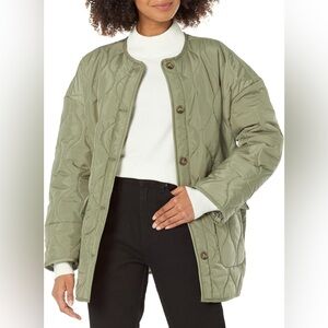 The Drop Quilted Barn Jacket – Sage Green | Size L
